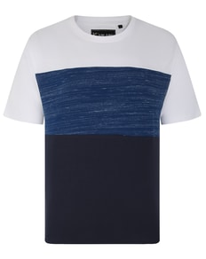 KAM Cut And Sew Inject Tee Moonlight